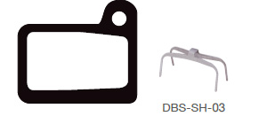 Disc Brake Pads-SHIMANO: DPS-SH-03-F-X-B